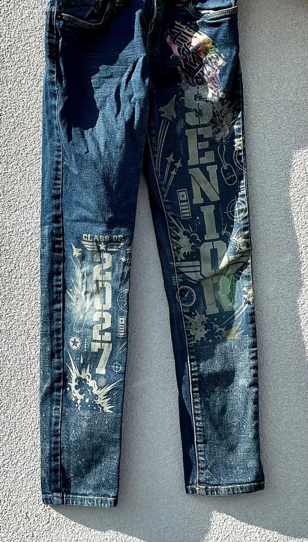 Custom Senior Denim — Laser-Engraved
