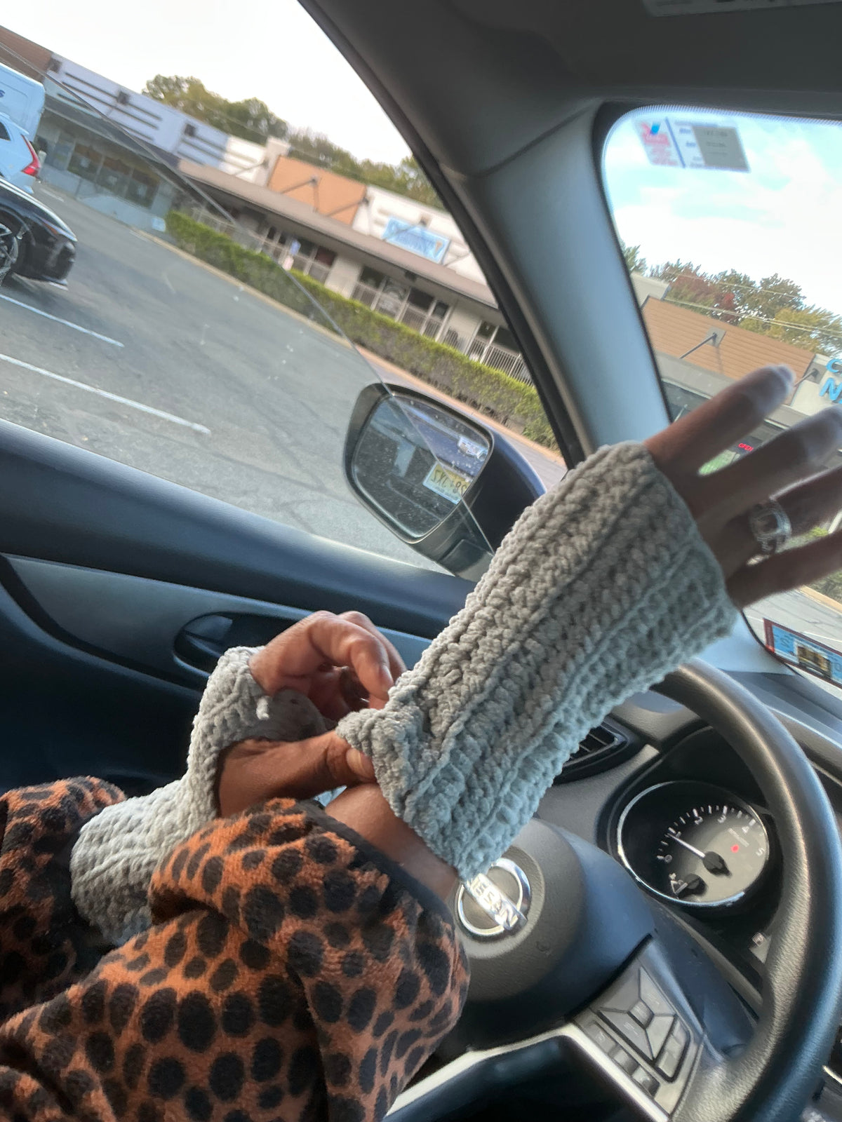 Chelle's Crochet Collection — Chenille Fingerless Hand Warmers