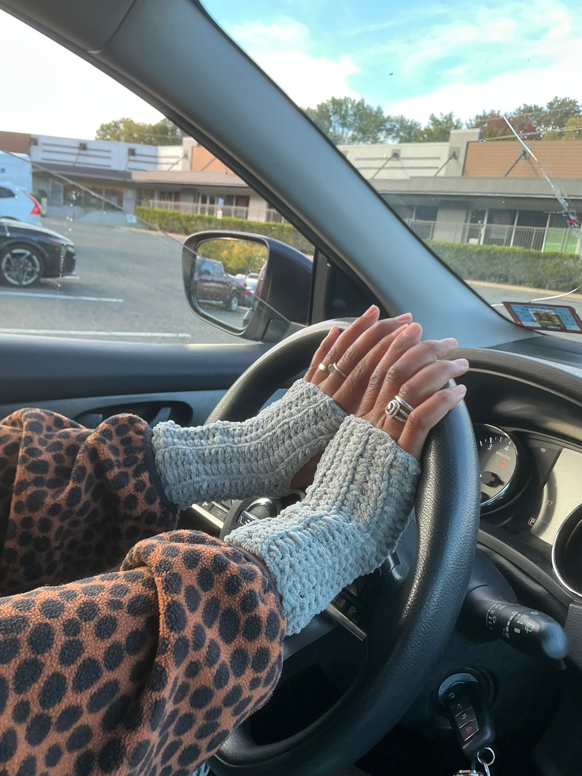 Chelle's Crochet Collection — Chenille Fingerless Hand Warmers