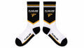 FLAGLINE black white and gold athletic crew socks