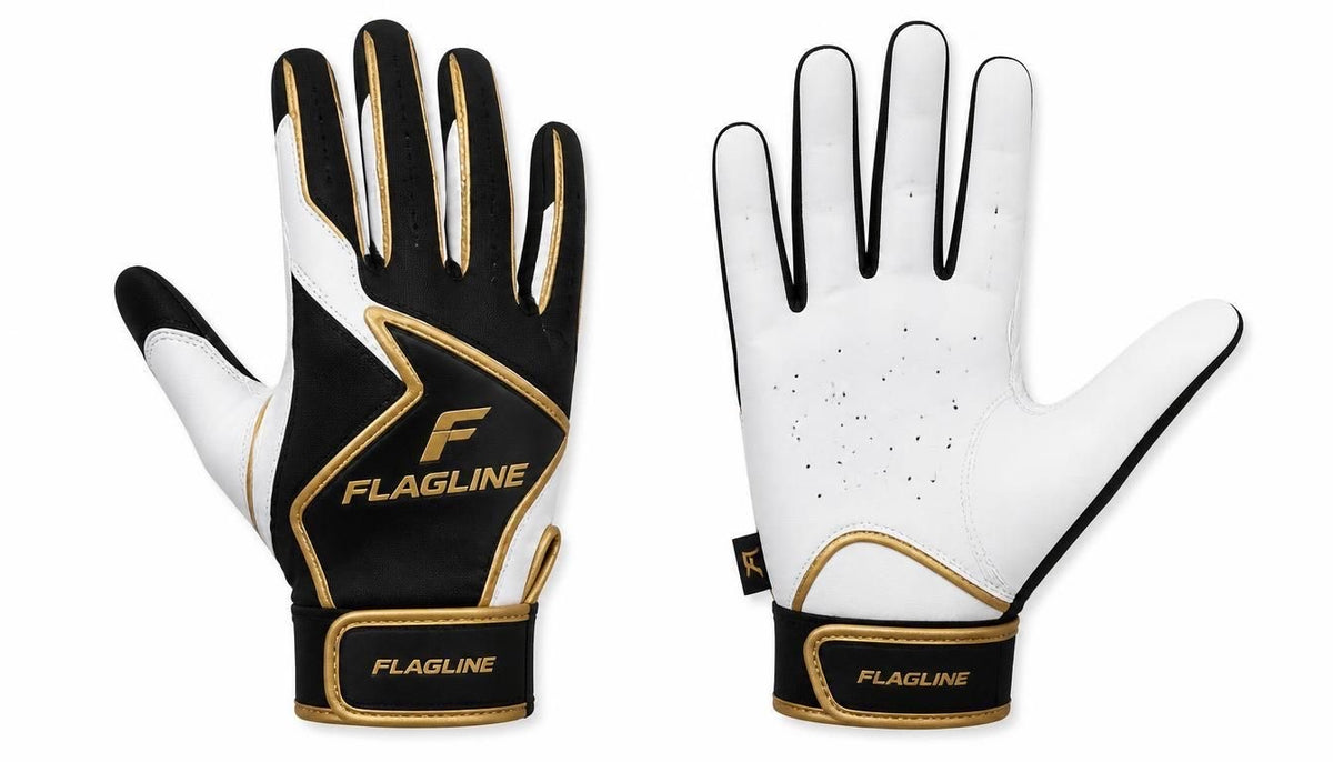 FLAGLINE black white and gold receiver gloves