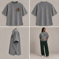ITT TOLD’EM Harbor Grid Quiet Court Tee — front, back, side, and brown-skin model views