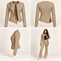 ITT TOLD’EM Last Bell Jacket — front, back, side, and brown-skin model views